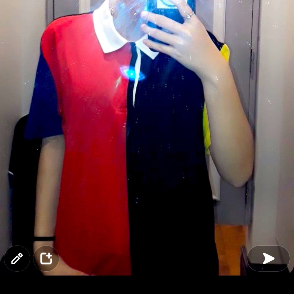 multi color collared shirt